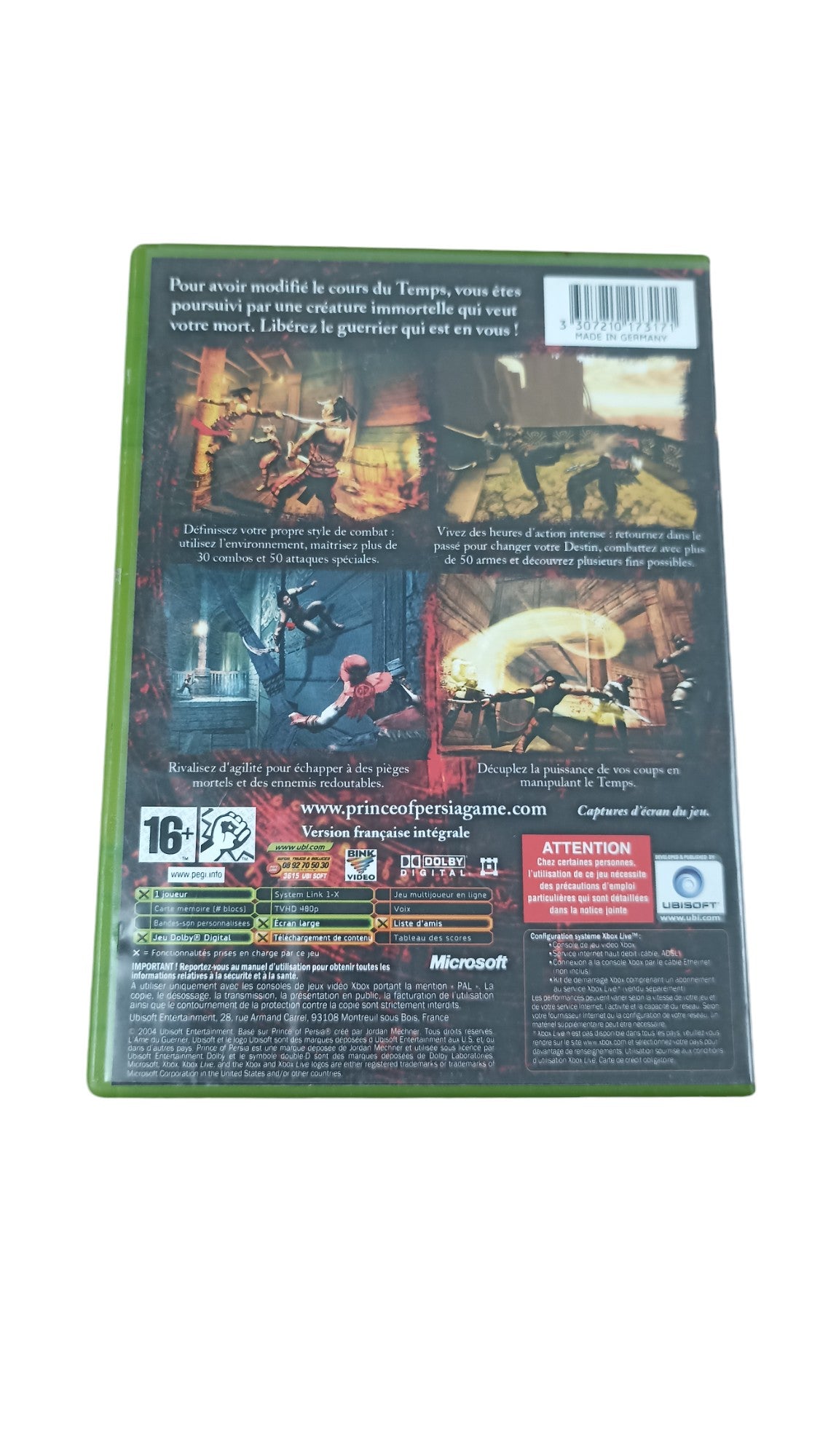 Prince of Persia : l'Âme du Guerrier - Xbox