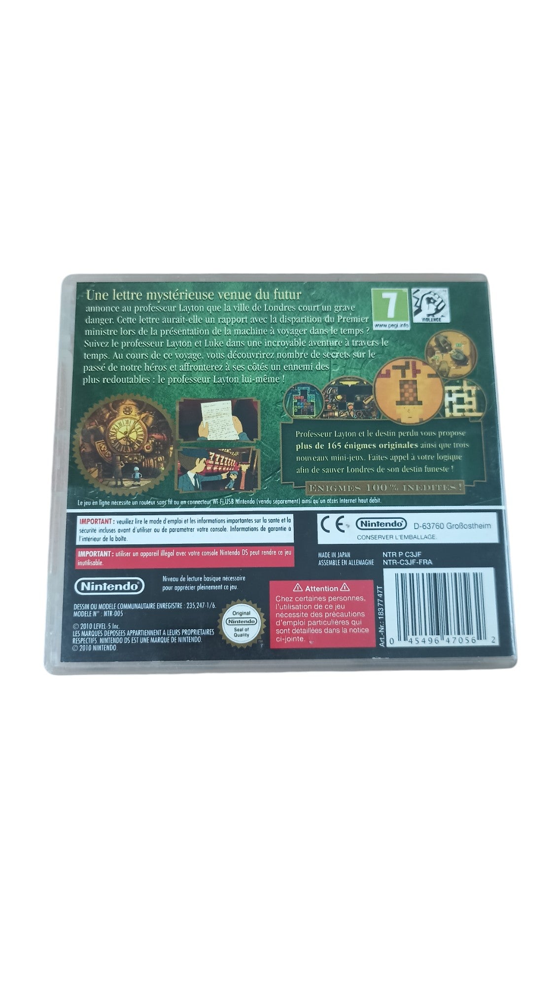 Professeur Layton Et Le Destin Perdu Nintendo DS