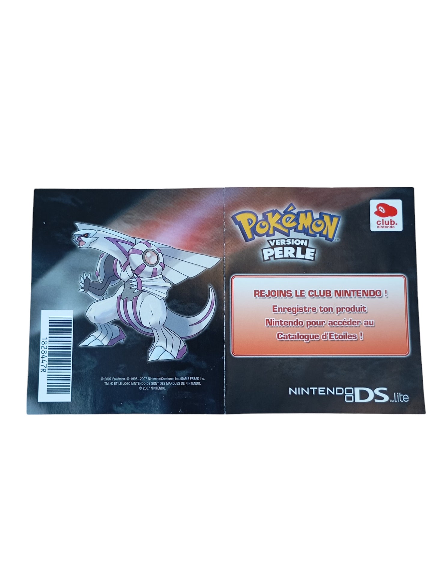 Carte VIP Pokémon Perle Nintendo DS
