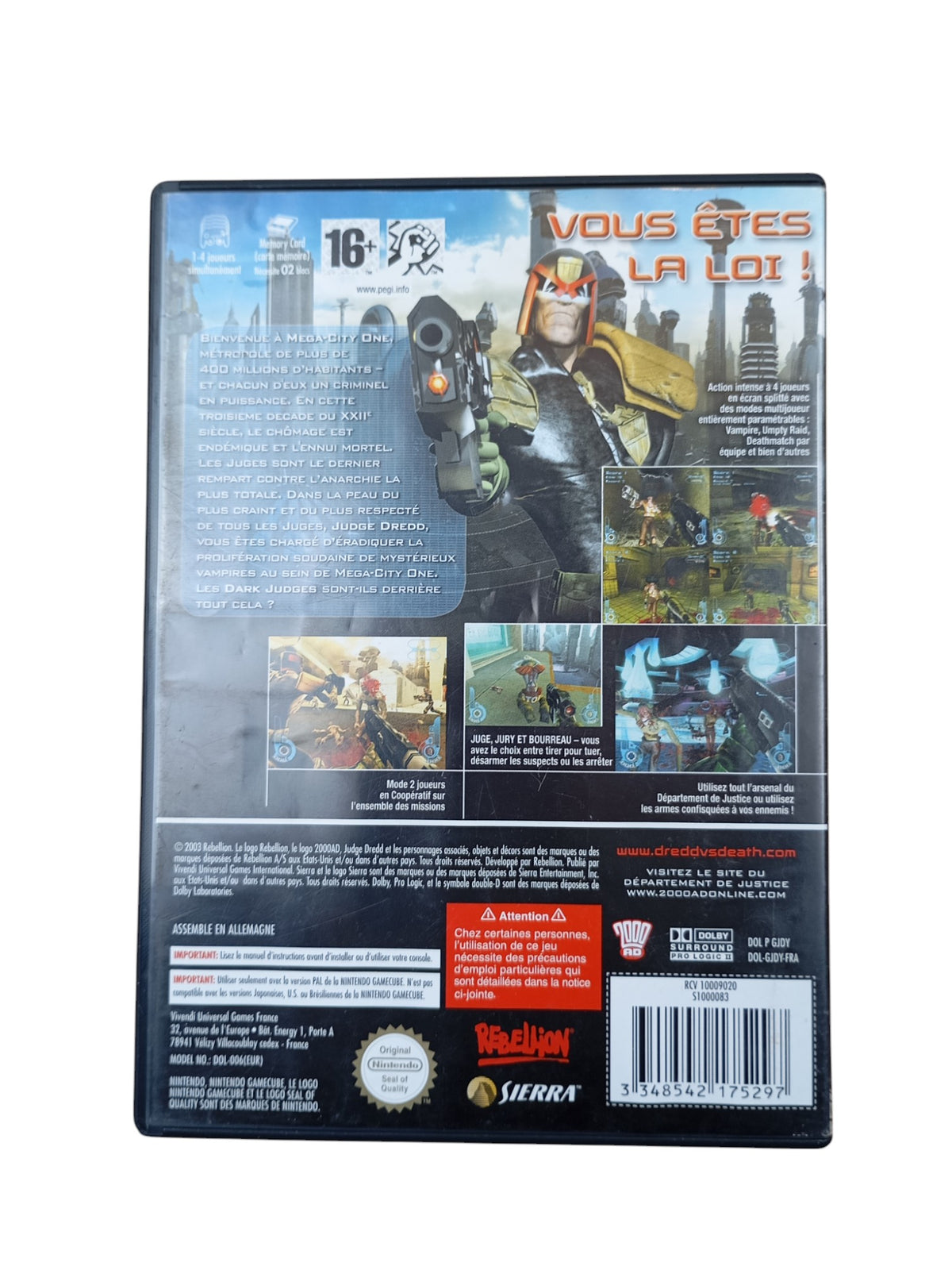 Judge Dredd : Dredd vs Death GameCube