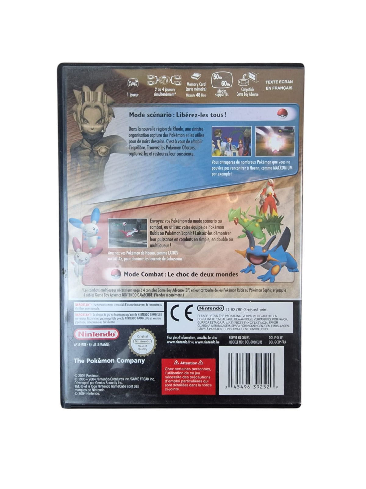 Pokémon Colosseum + Box GameCube – Pack complet (version française)