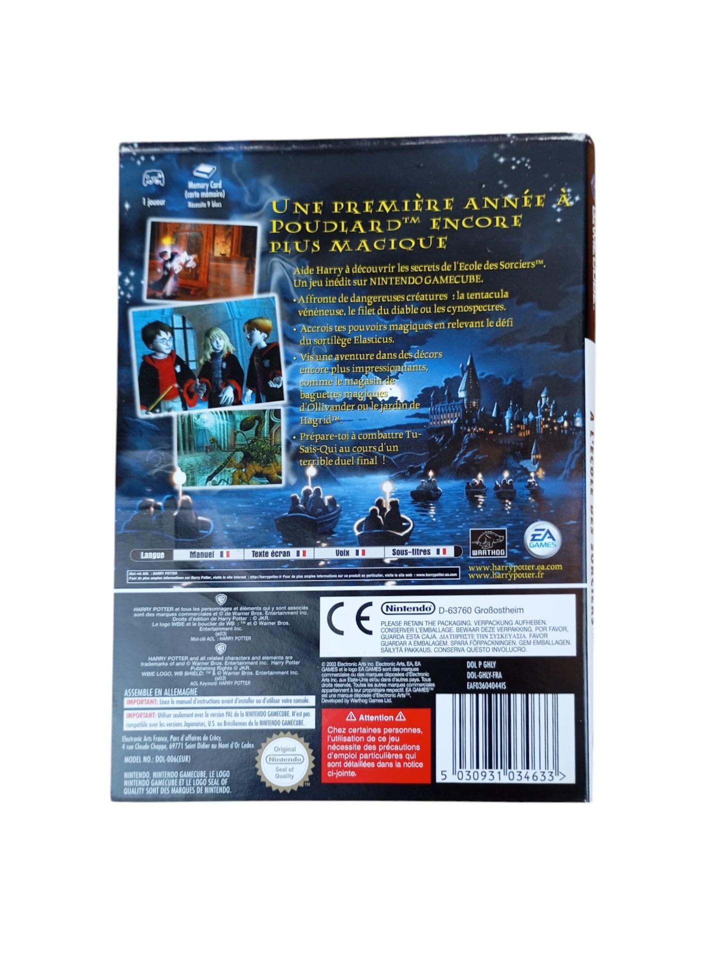 Jaquette Harry Potter GameCube