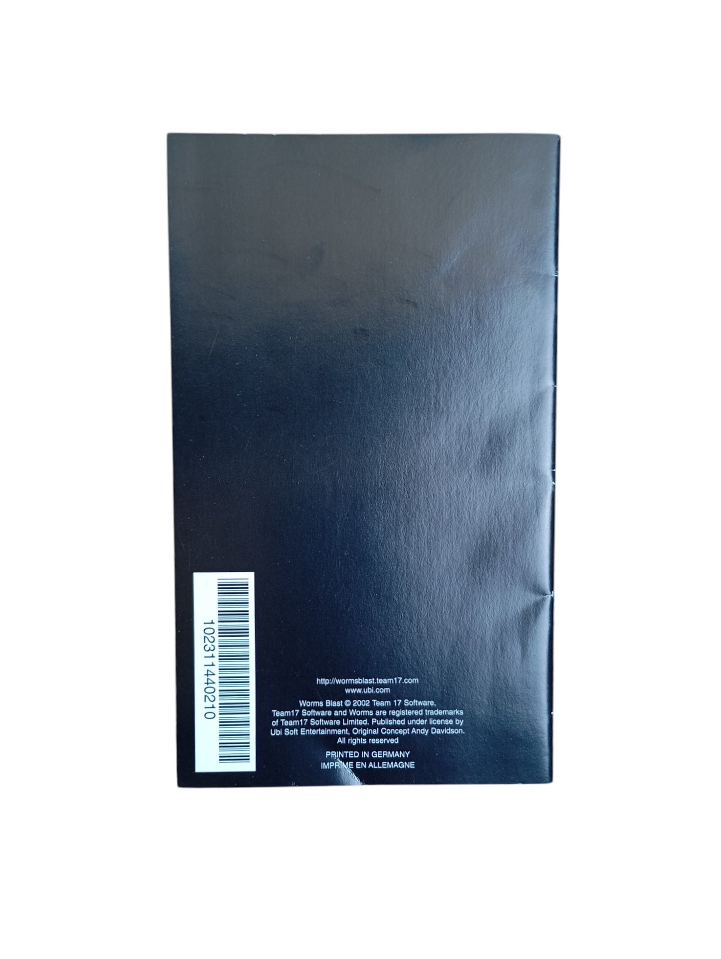 Notice Worms Blast GameCube