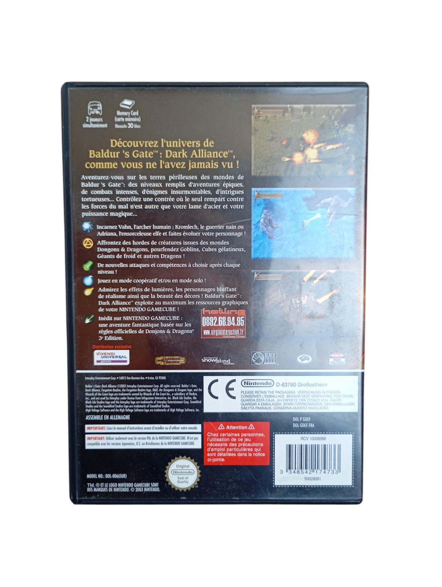 Baldur's Gate: Dark Alliance I GameCube