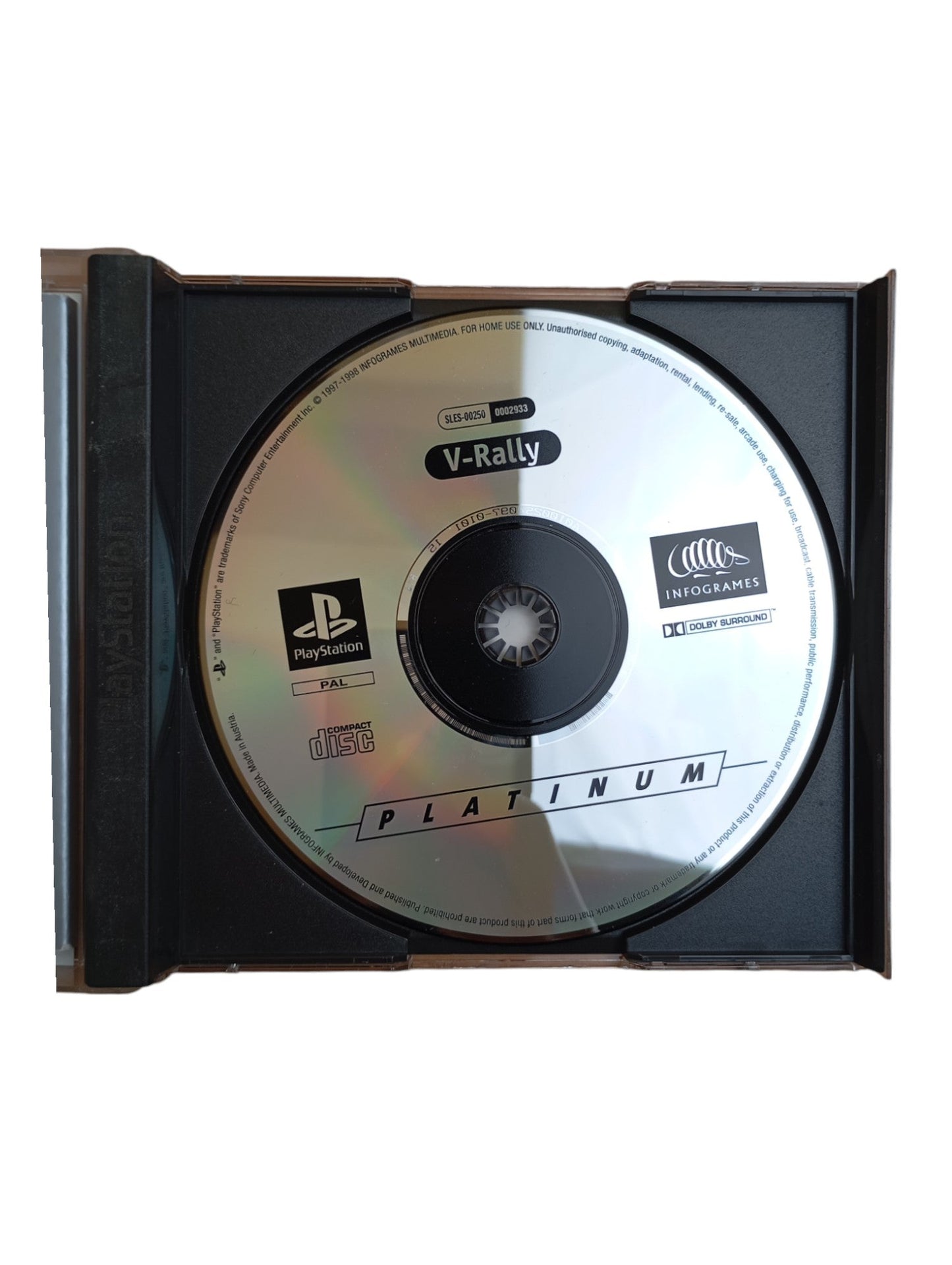 V-rally Playstation 1 Version Platinium
