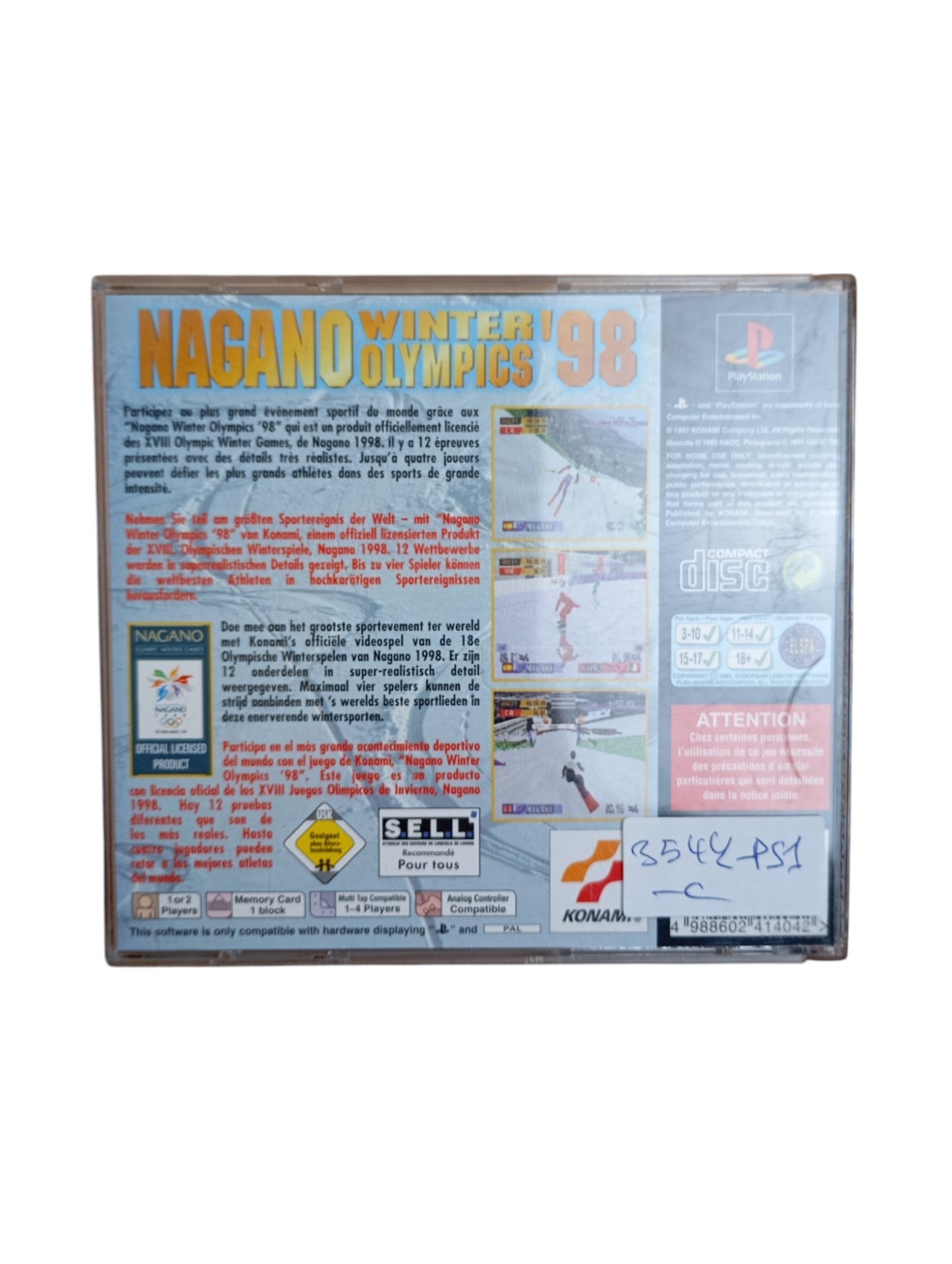 Nagano Winter Olympics 98 Playstation 1