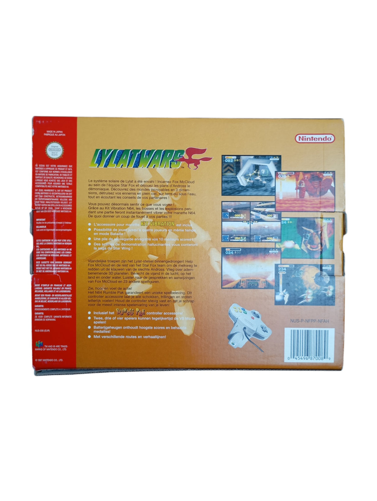 Lylat Wars en boîte FRA Nintendo 64