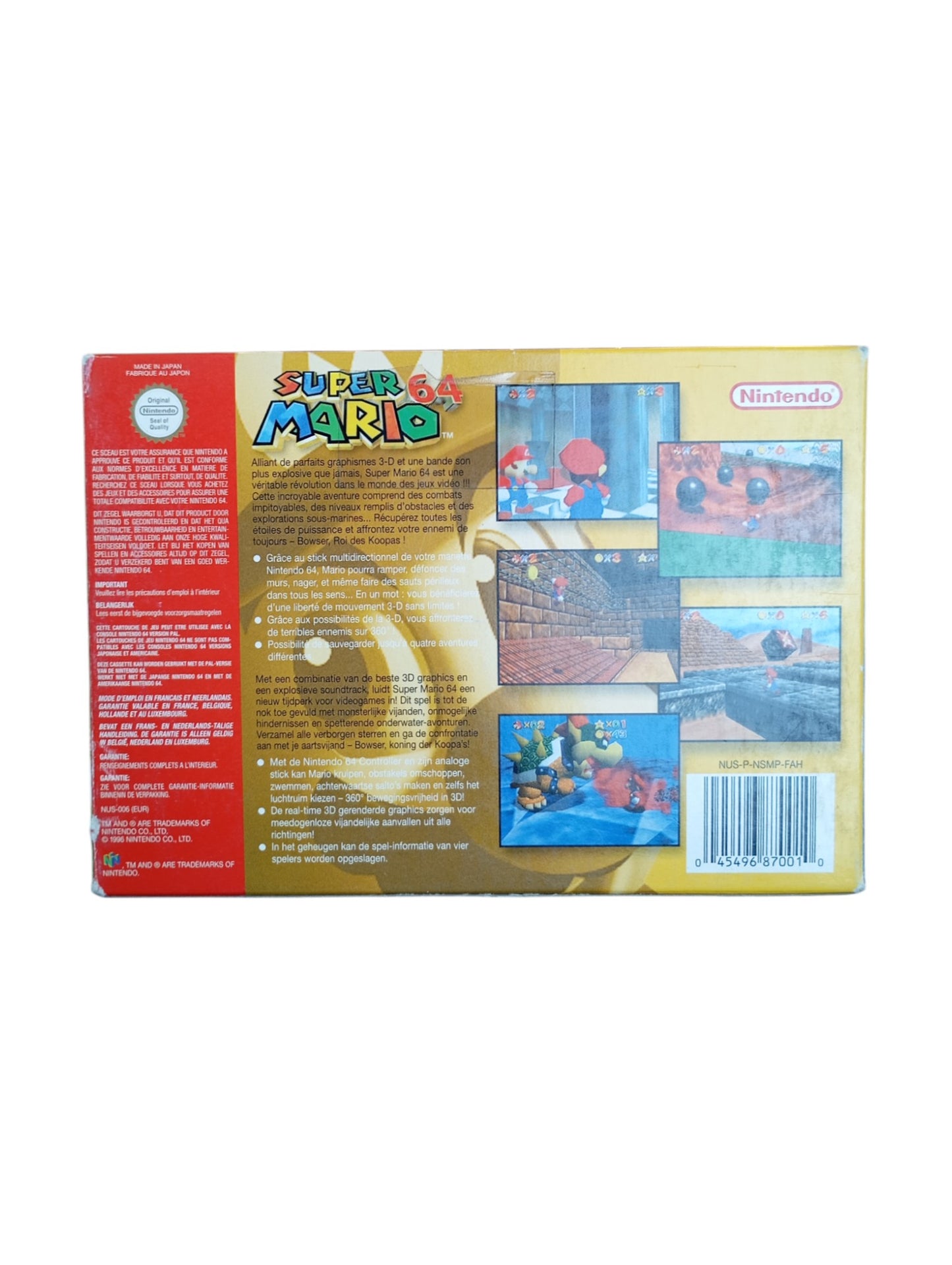 Super Mario 64 en boîte FRA