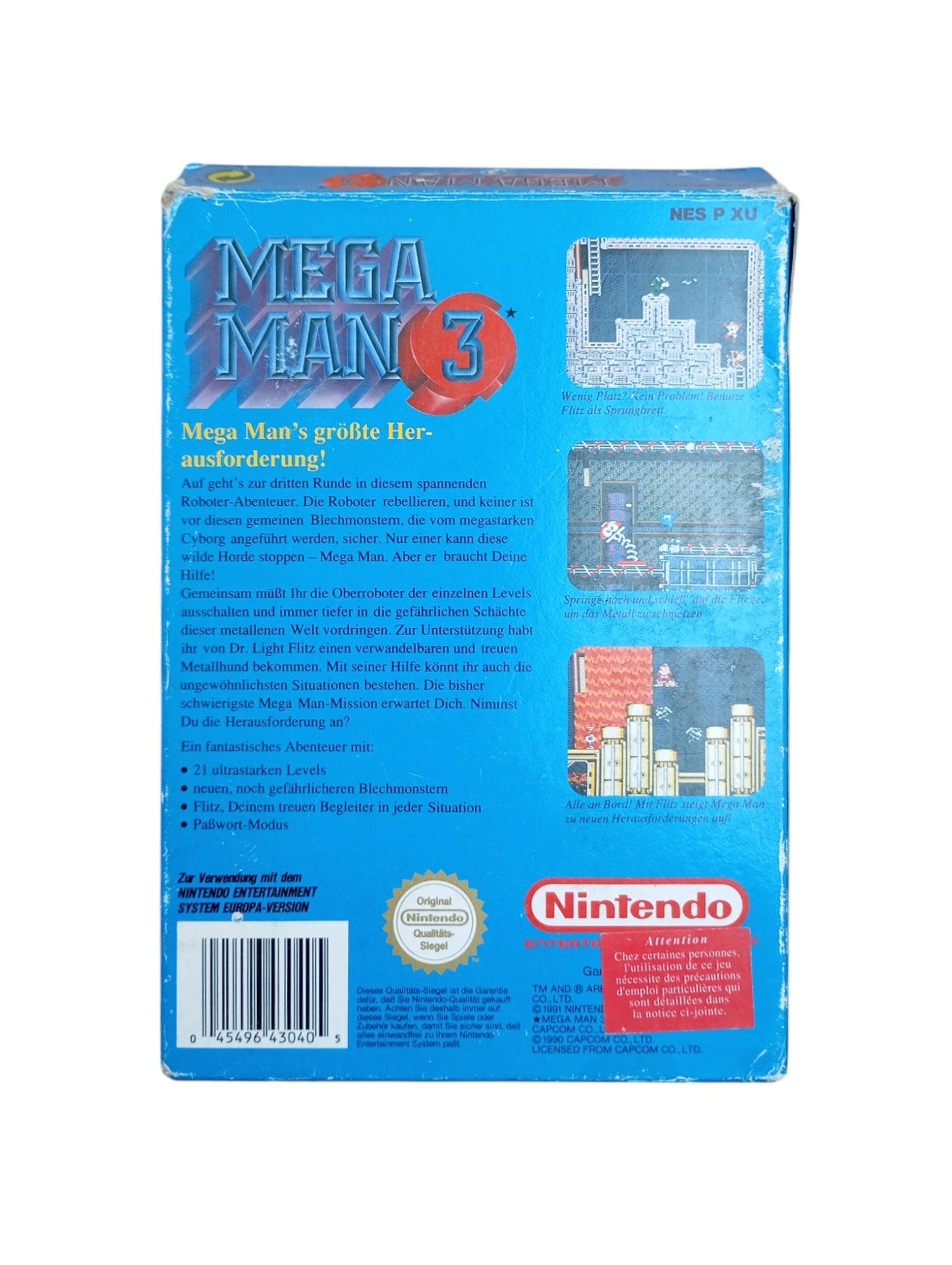 Mega Man 3 en boîte UKV