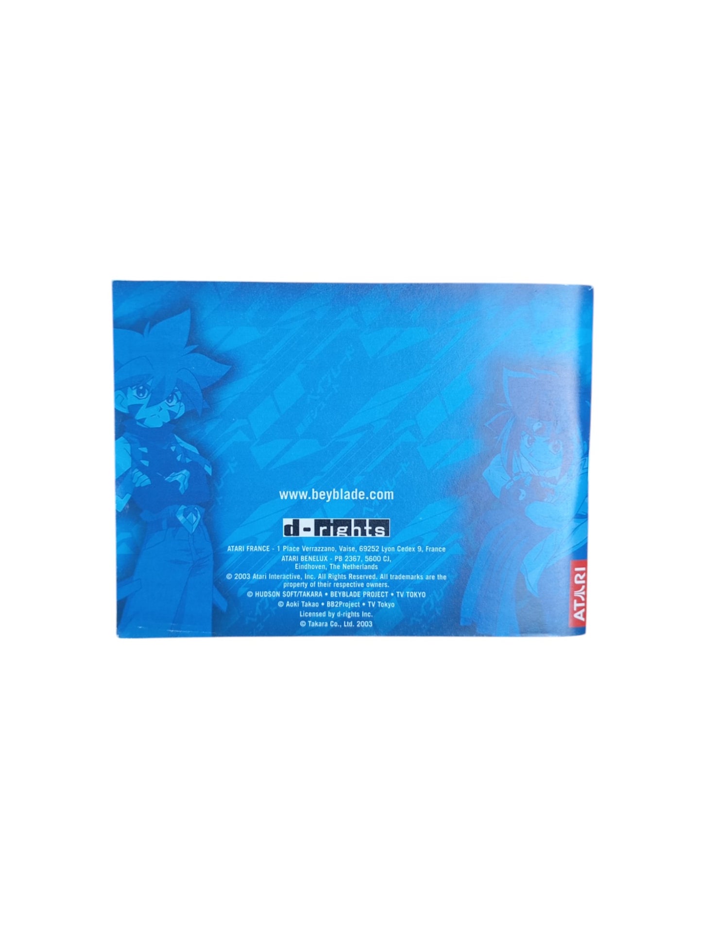 Notice Beyblade V-Force Game Boy Advance