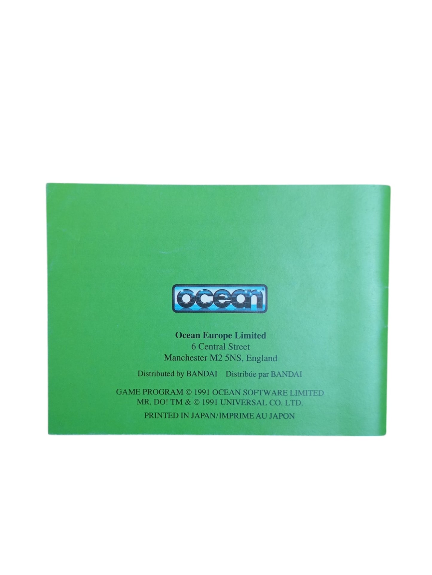 Notice Mr.Do ! Game Boy