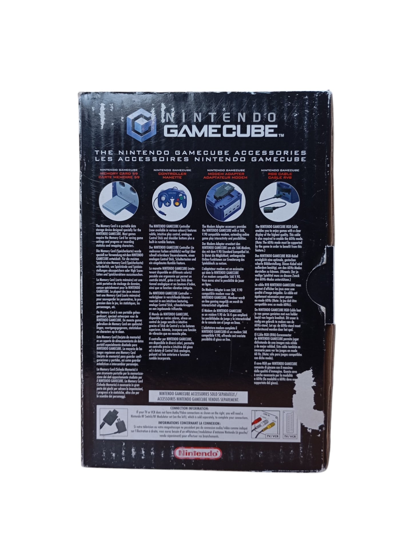 Console Grise Gamecube en boîte