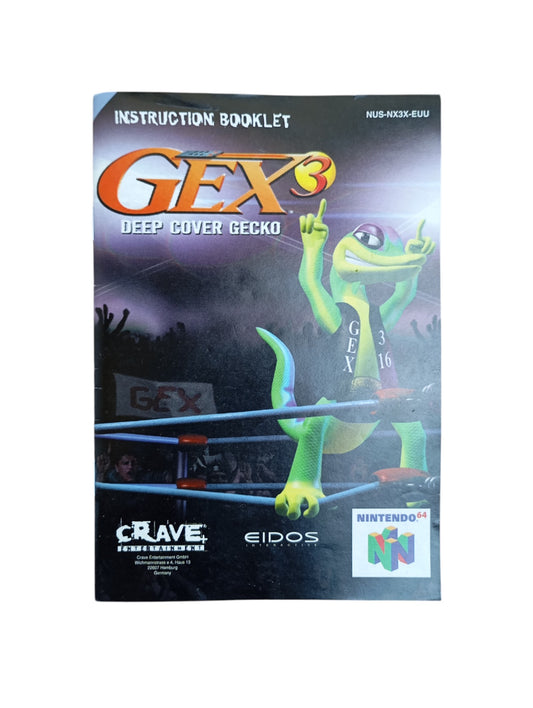 Notice Nintendo 64 : Gex 3 Deep Gecko