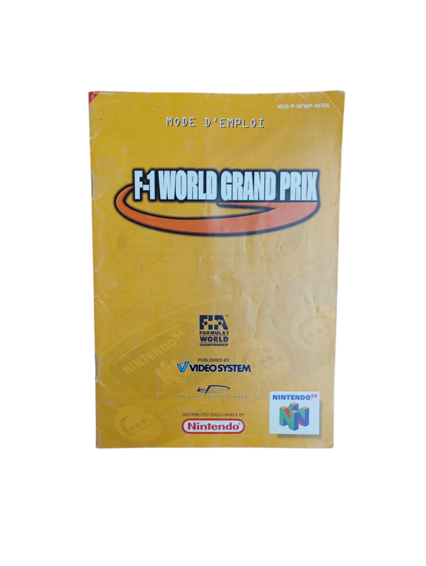 Notice Nintendo 64 : F-1 World grand Prix