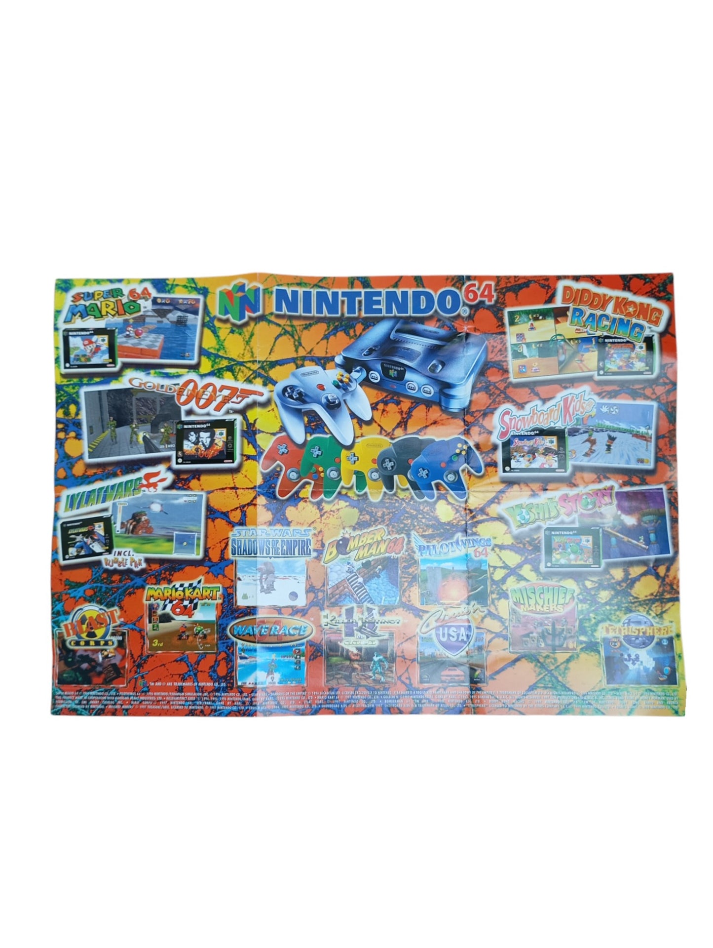Dépliant Publicitaire Nintendo 64