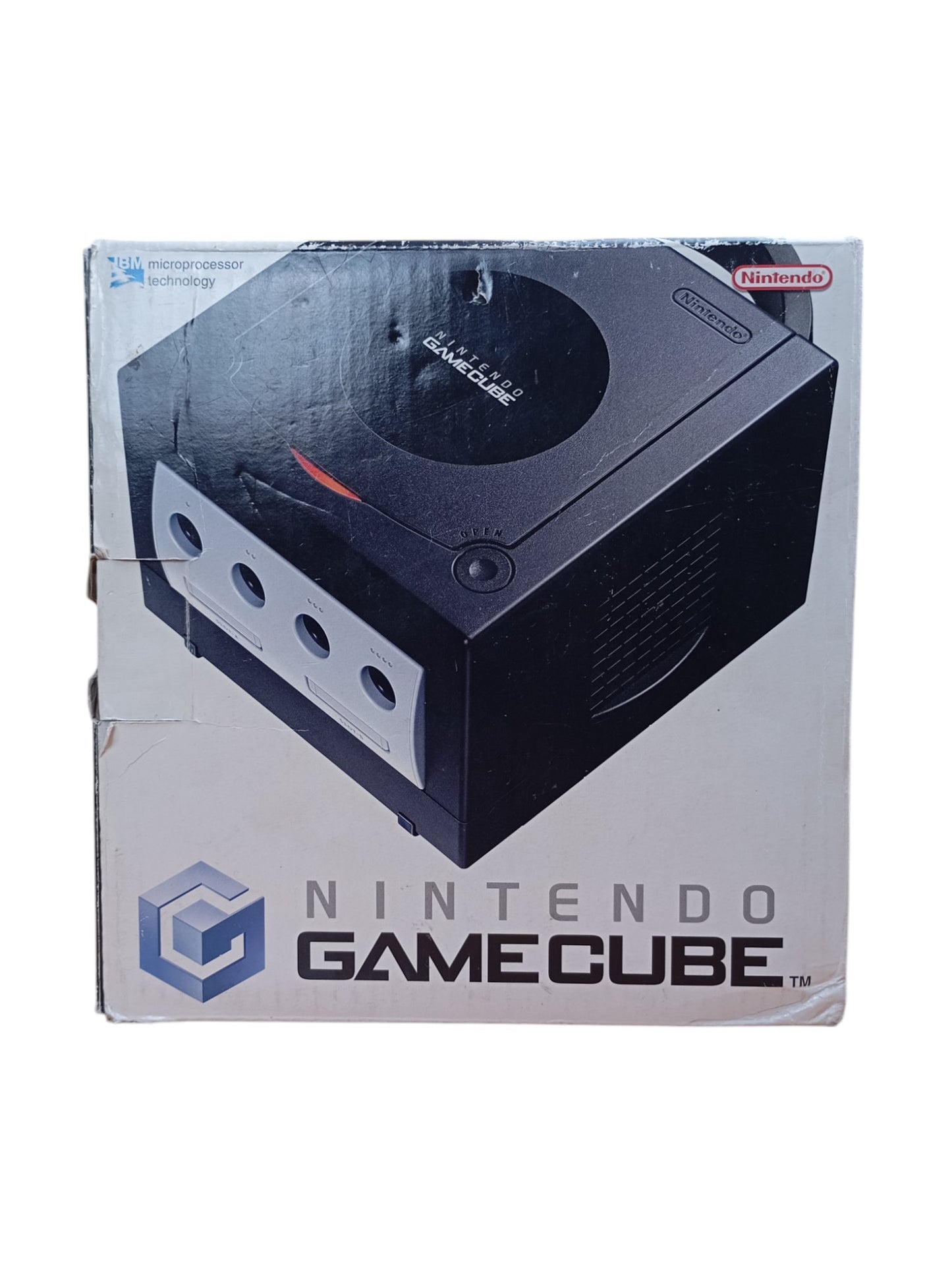 Console Noire Gamecube en boîte