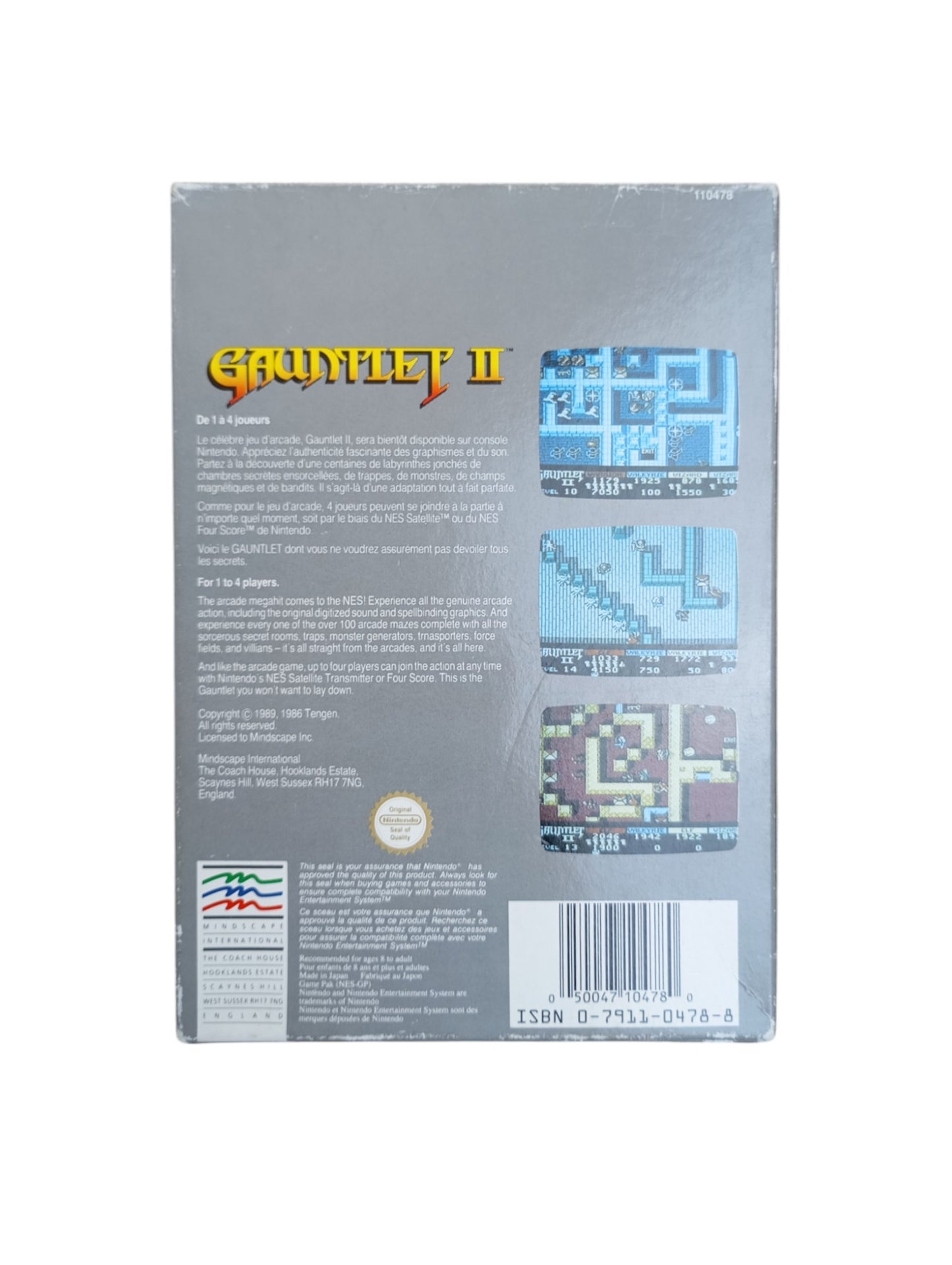 Gauntlet NES en boîte
