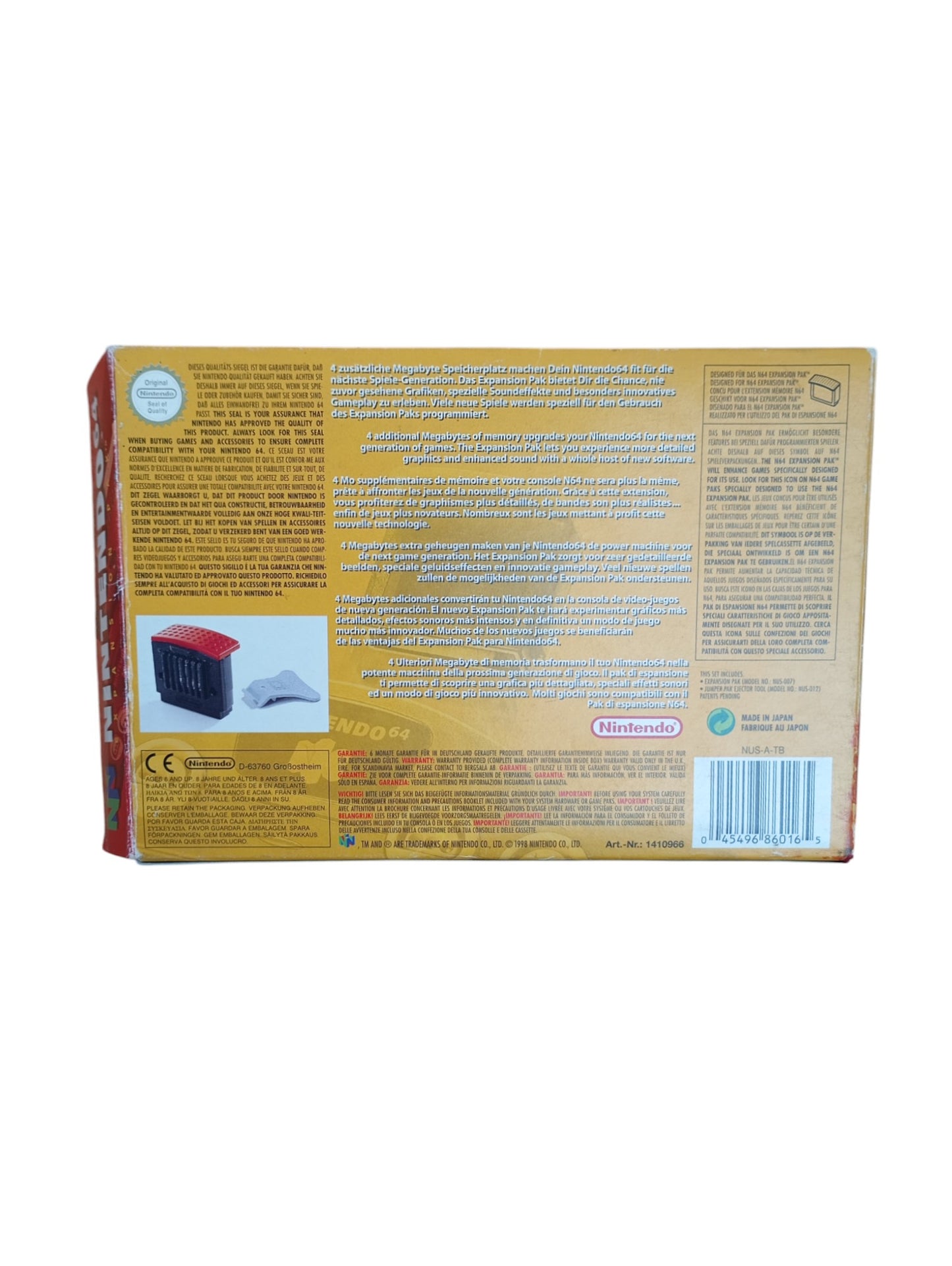 Expansion Pak Nintendo 64 en boîte