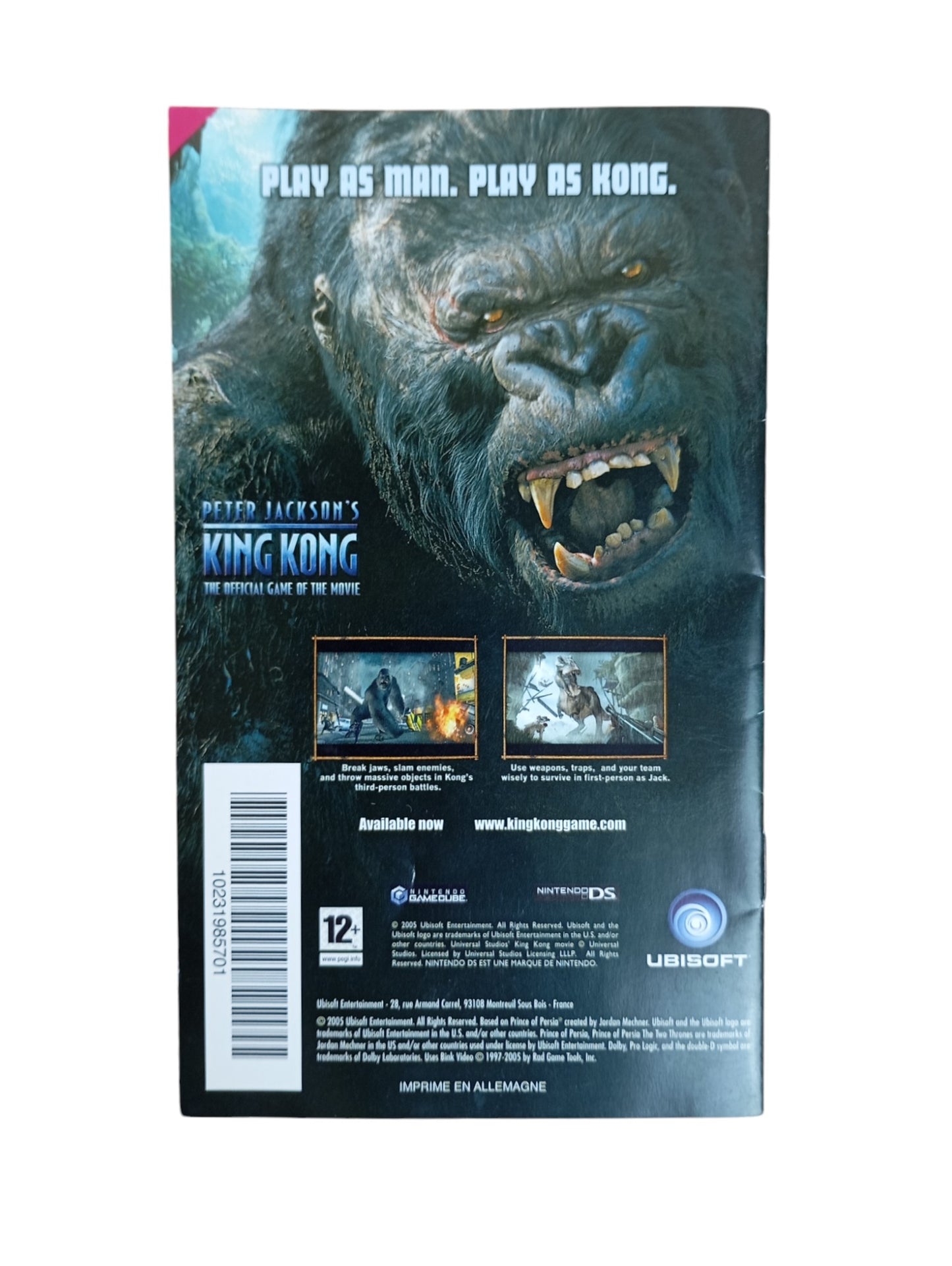 Notice Prince Of Persia Les Deux Royaumes GameCube