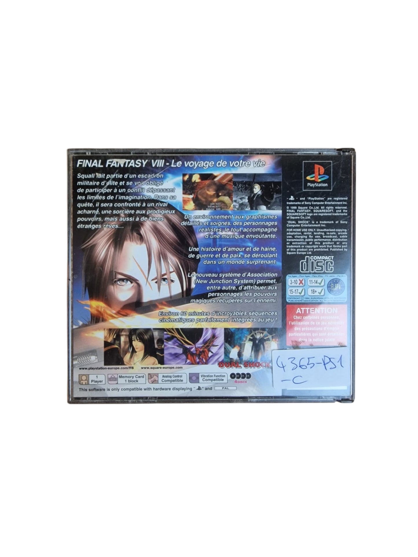 Final Fantasy VIII Playstation 1 (PS1)