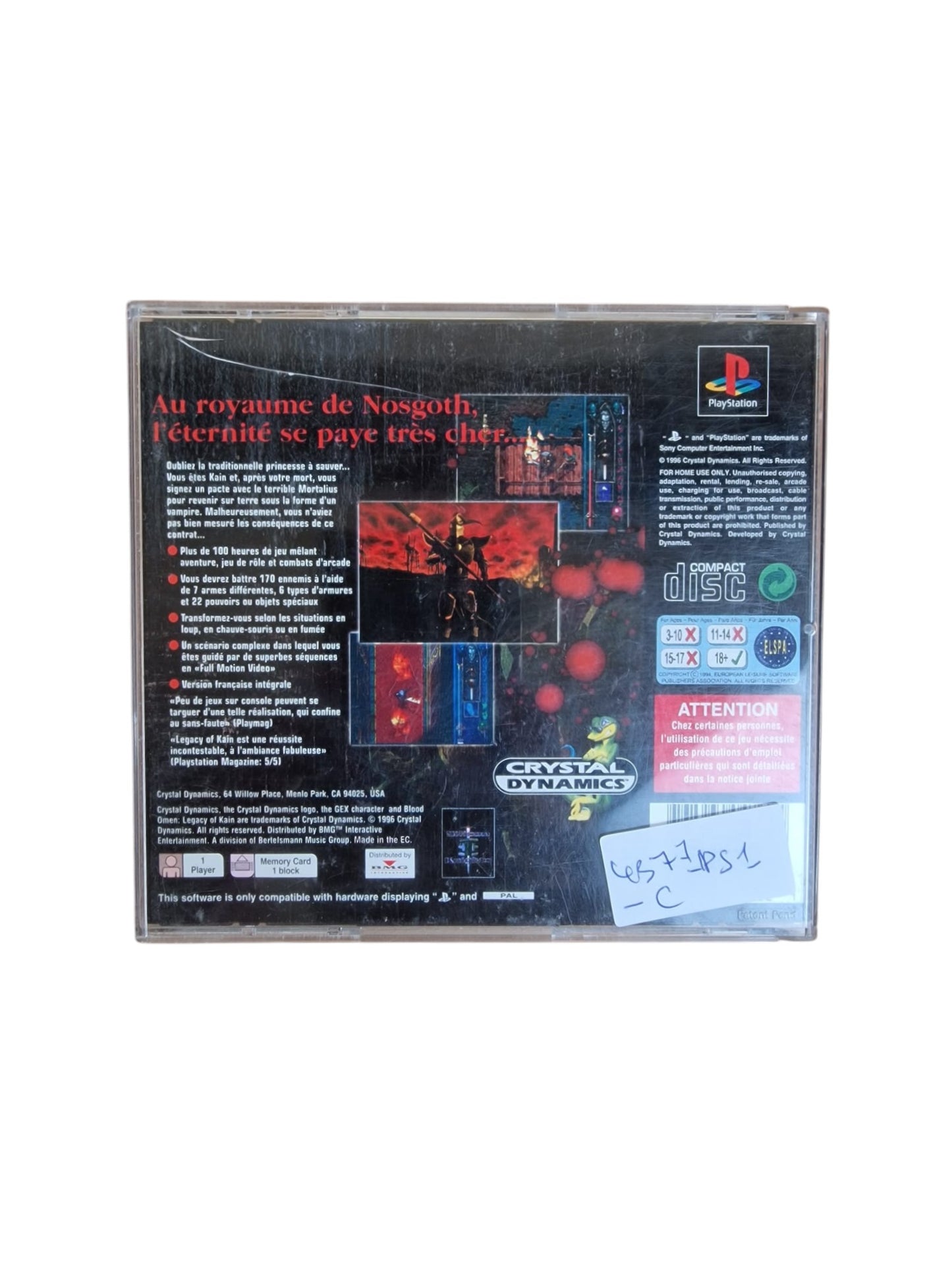 Legacy Of Kain Playstation 1 (PS1)