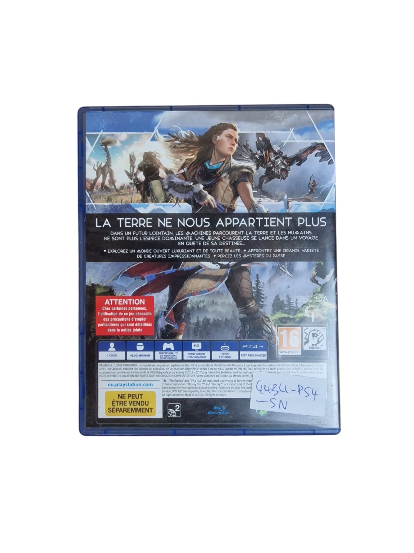 Horizon : Zero Dawn Playstation 4 (PS4)