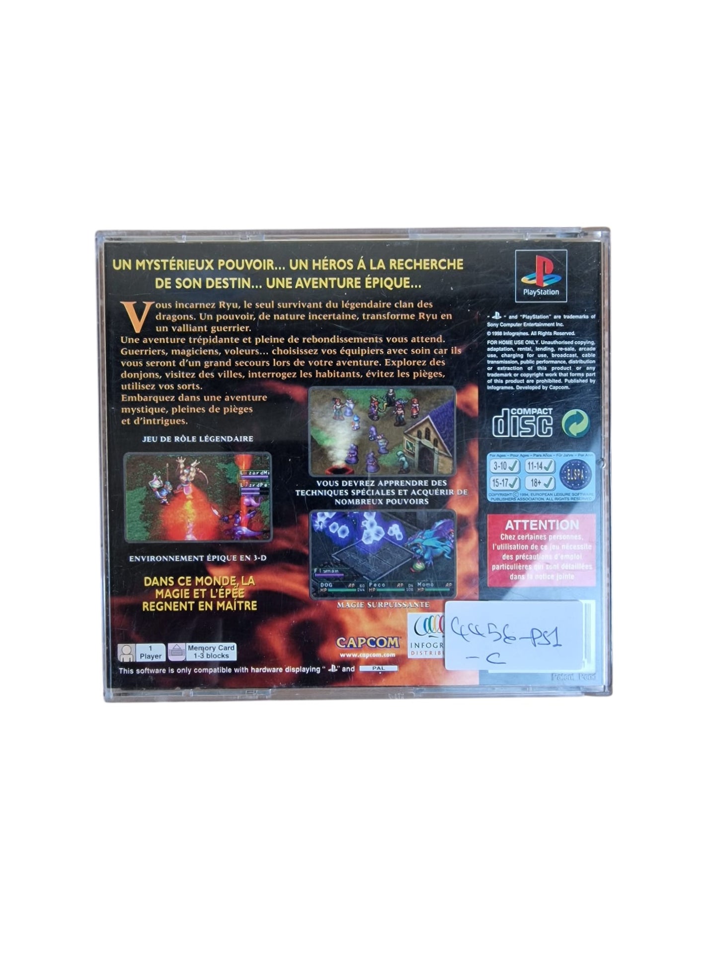 Breath of Fire III Playstation 1 (PS1)