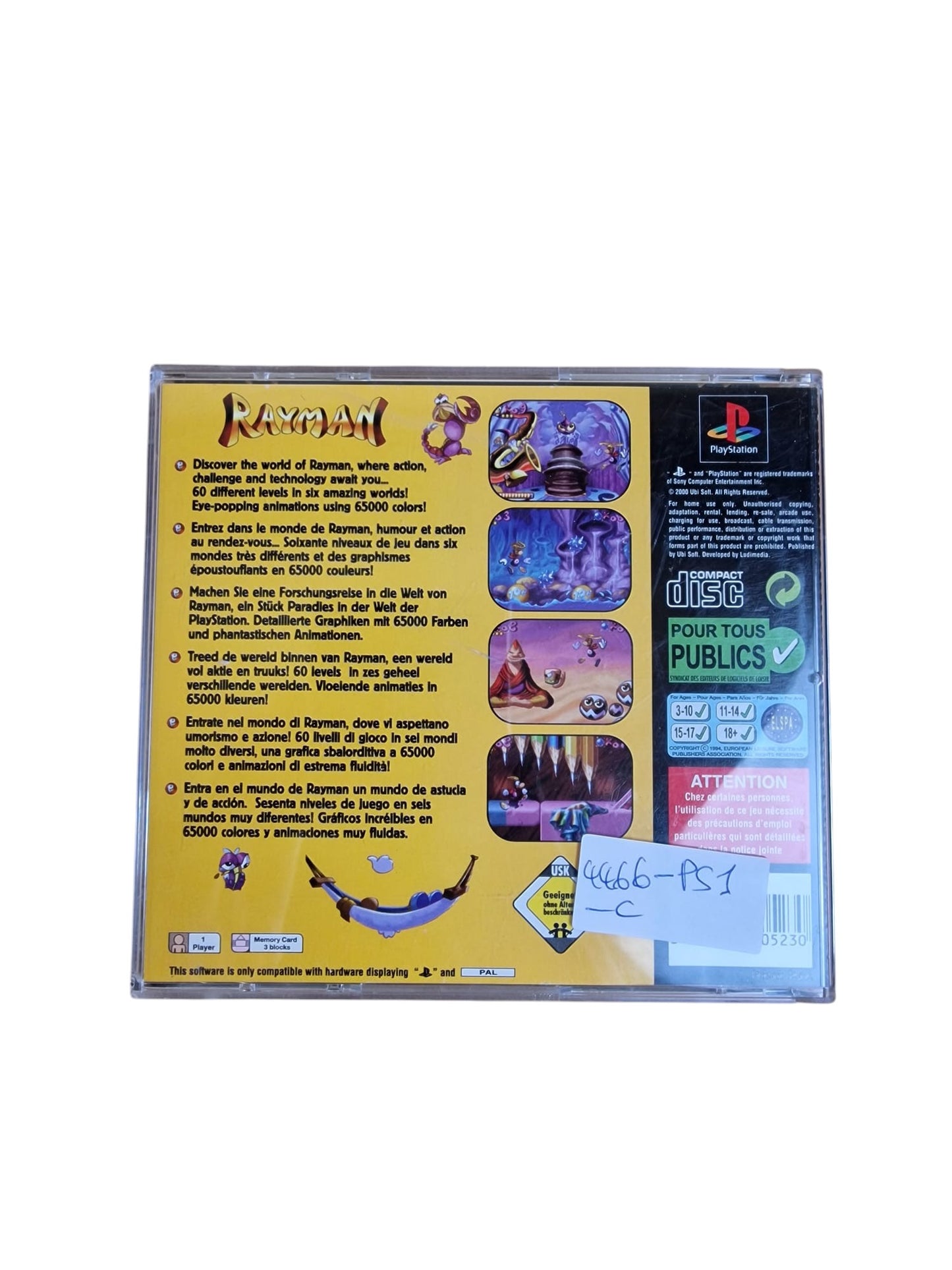 Rayman Playstation 1 (PS1)