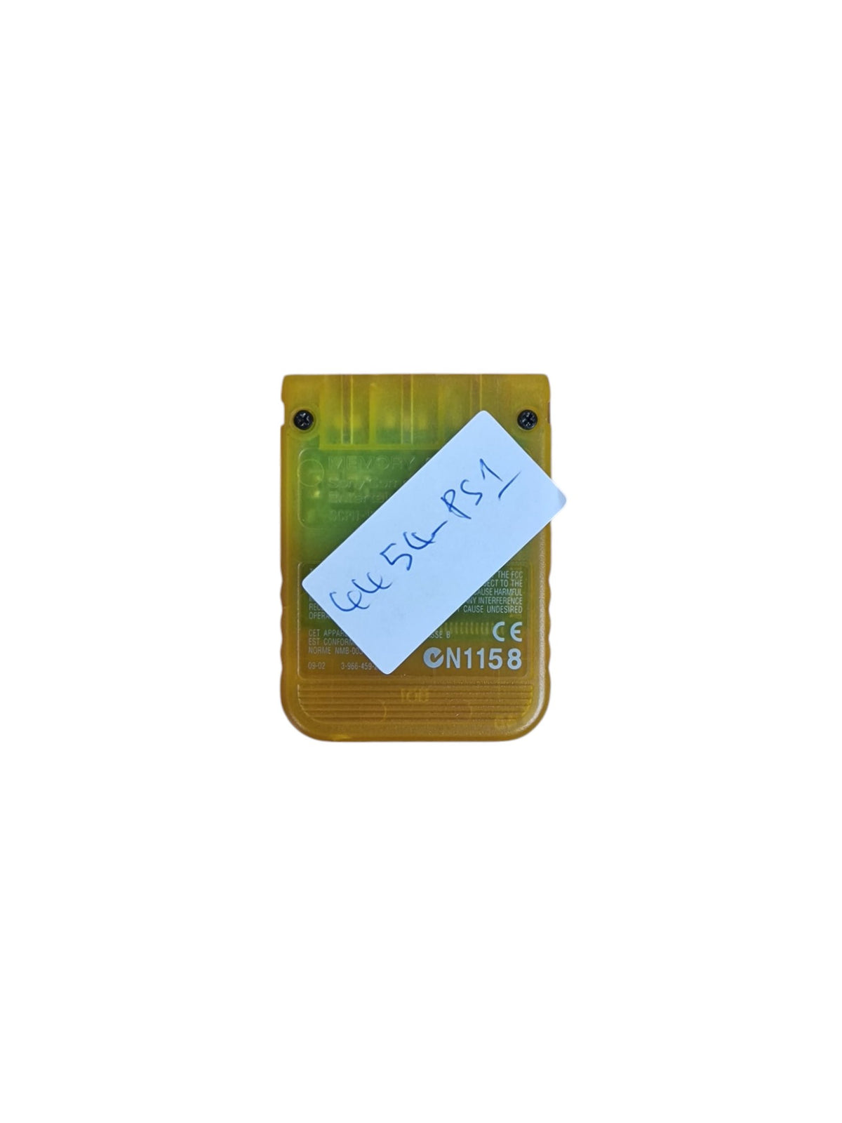 Carte mémoire Jaune Playstation 1 (PS1)