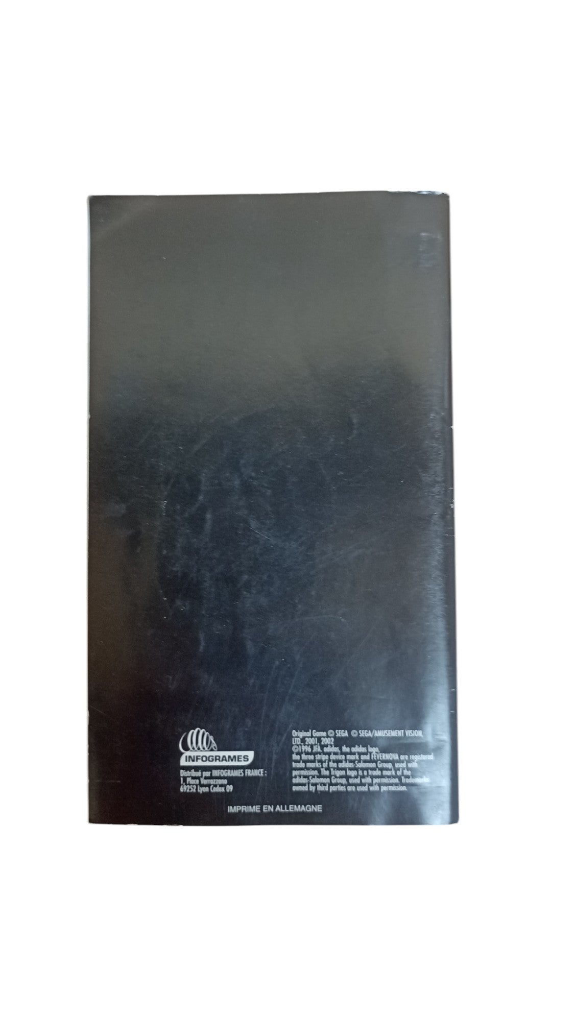 Notice Virtual Striker 3 GameCube