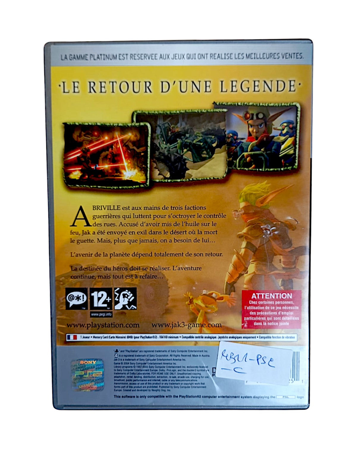 Jak 3 "Version Platinium"