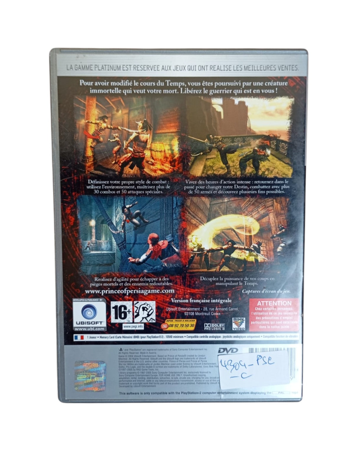 Prince of Persia : L'Âme du guerrier "Version Platinum"