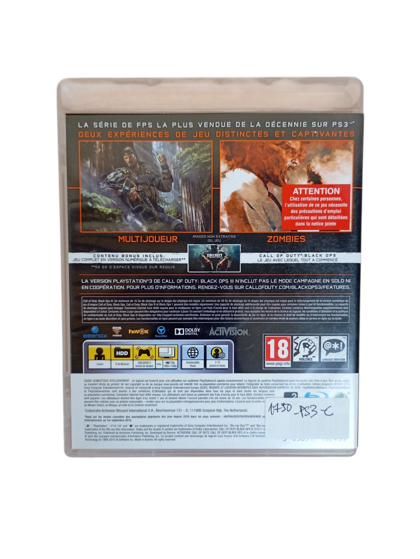 Call Of Duty Black Ops III Playstation 3 (PS3)