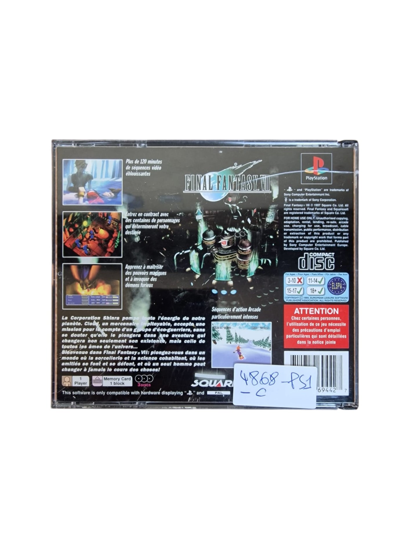 Final Fantasy VII Playstation 1 (PS1)