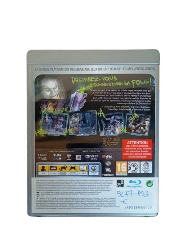 Batman Arkham Asylum Version Platinum Playstation 3 (PS3)