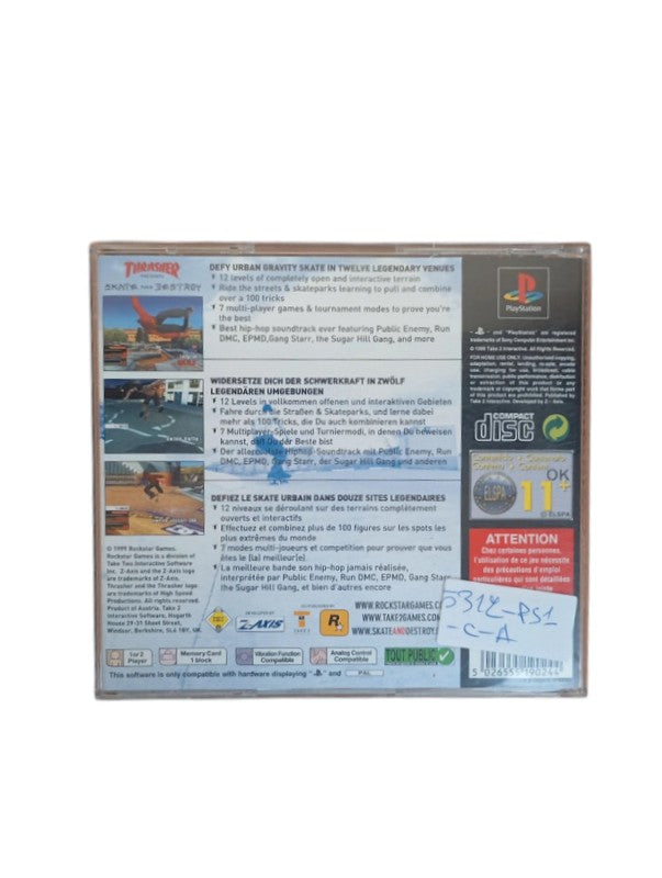 Thrasher : Skate And Destroy Playstation 1 (PS1)