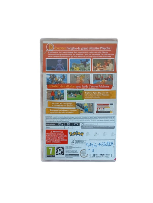 Boîte Le retour de Détective Pikachu Nintendo Switch