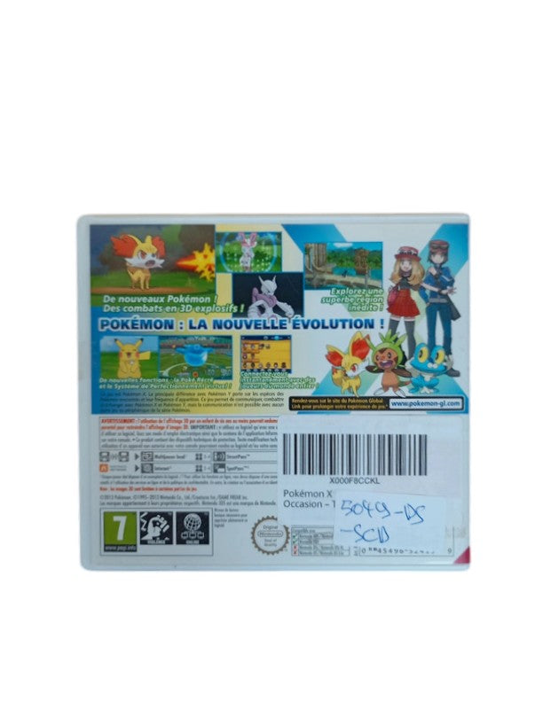 Boîte seule Pokémon X Nintendo 3DS