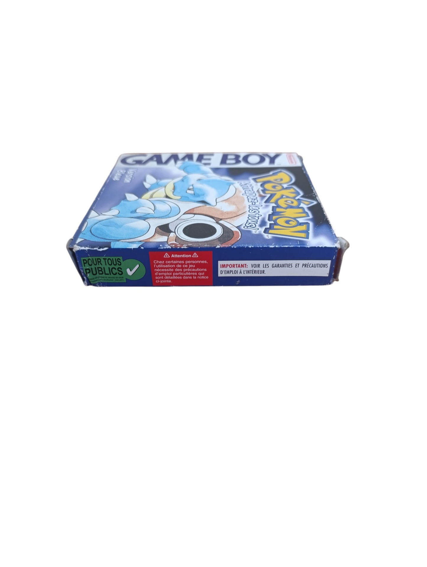 Pokémon Version Bleu en boîte FRA