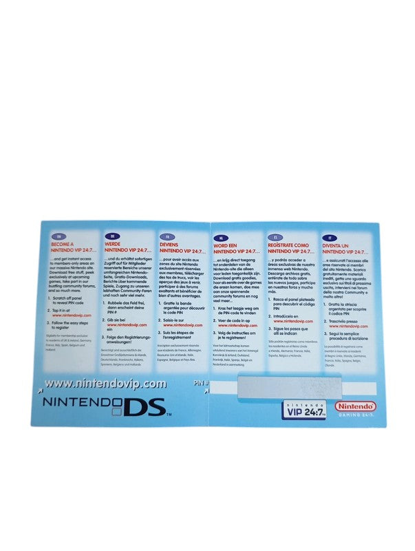 Carte Vip Super Mario Nintendo DS