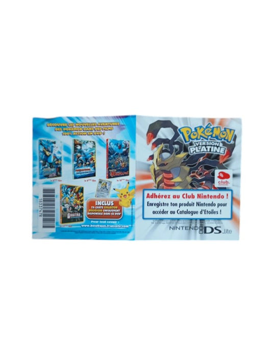 Carte Vip Pokémon Platine Nintendo DS