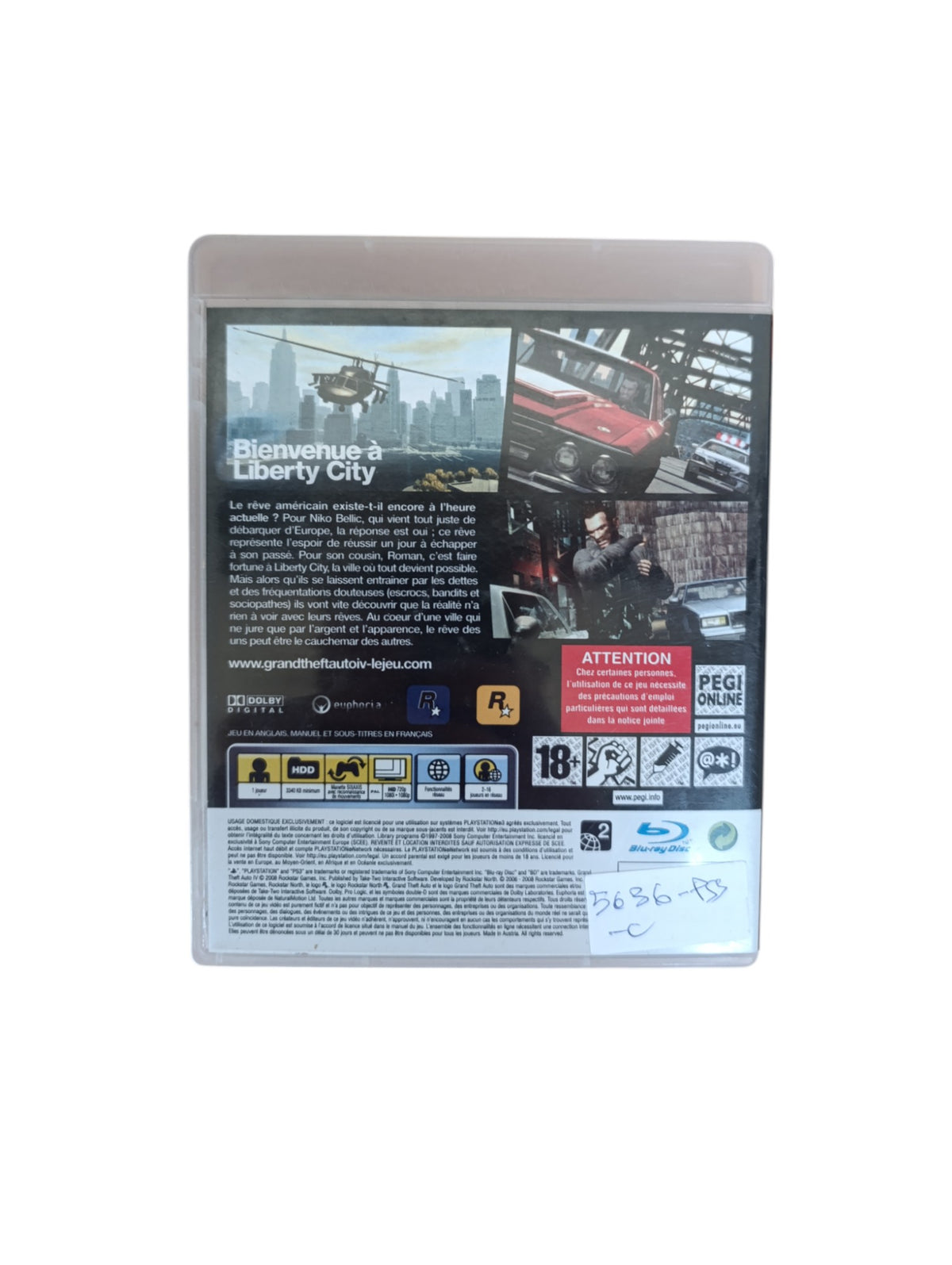 Grand Theft Auto : Episodes From Liberty City Playstation 3 (PS3)