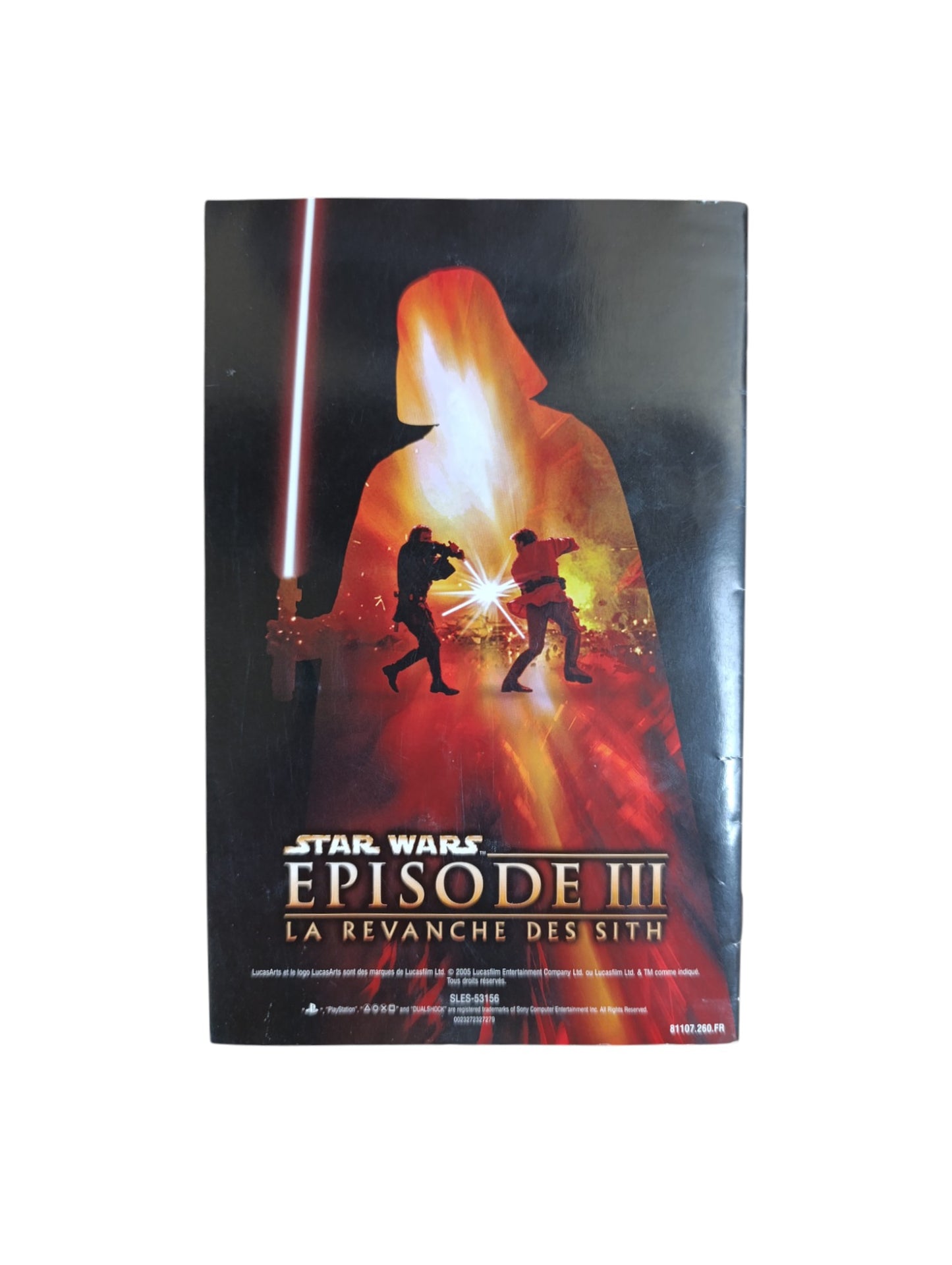 Notice Star Wars Episode III : La Revanche des Sith Playstation 2 (PS2)