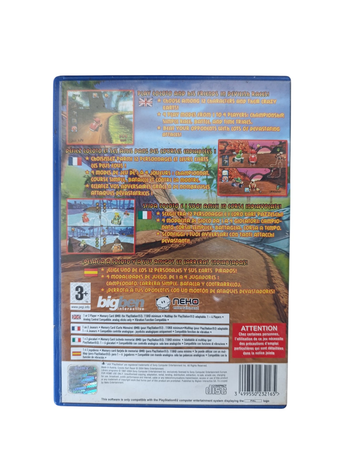 Cocoto Kart Racer Playstation 2 (PS2)