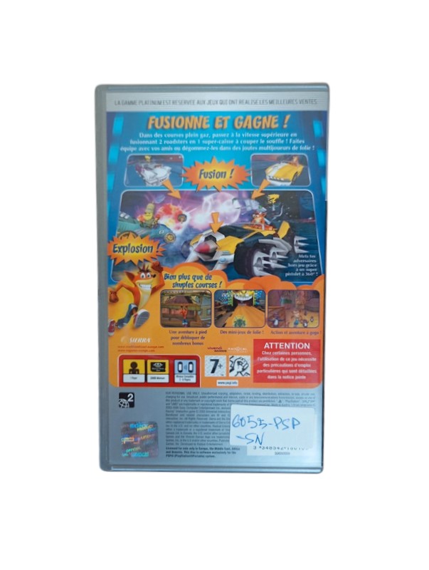 Crash Tag Team Racing Playstation Portable Version Platinum (PSP)