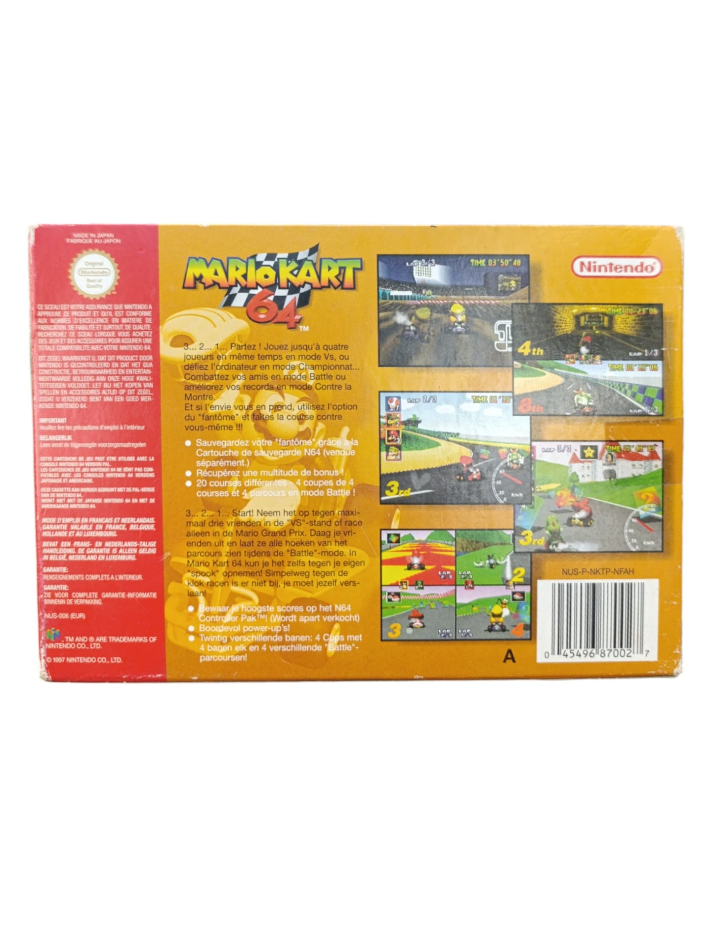 Mario Kart 64 en boîte FRA Complet