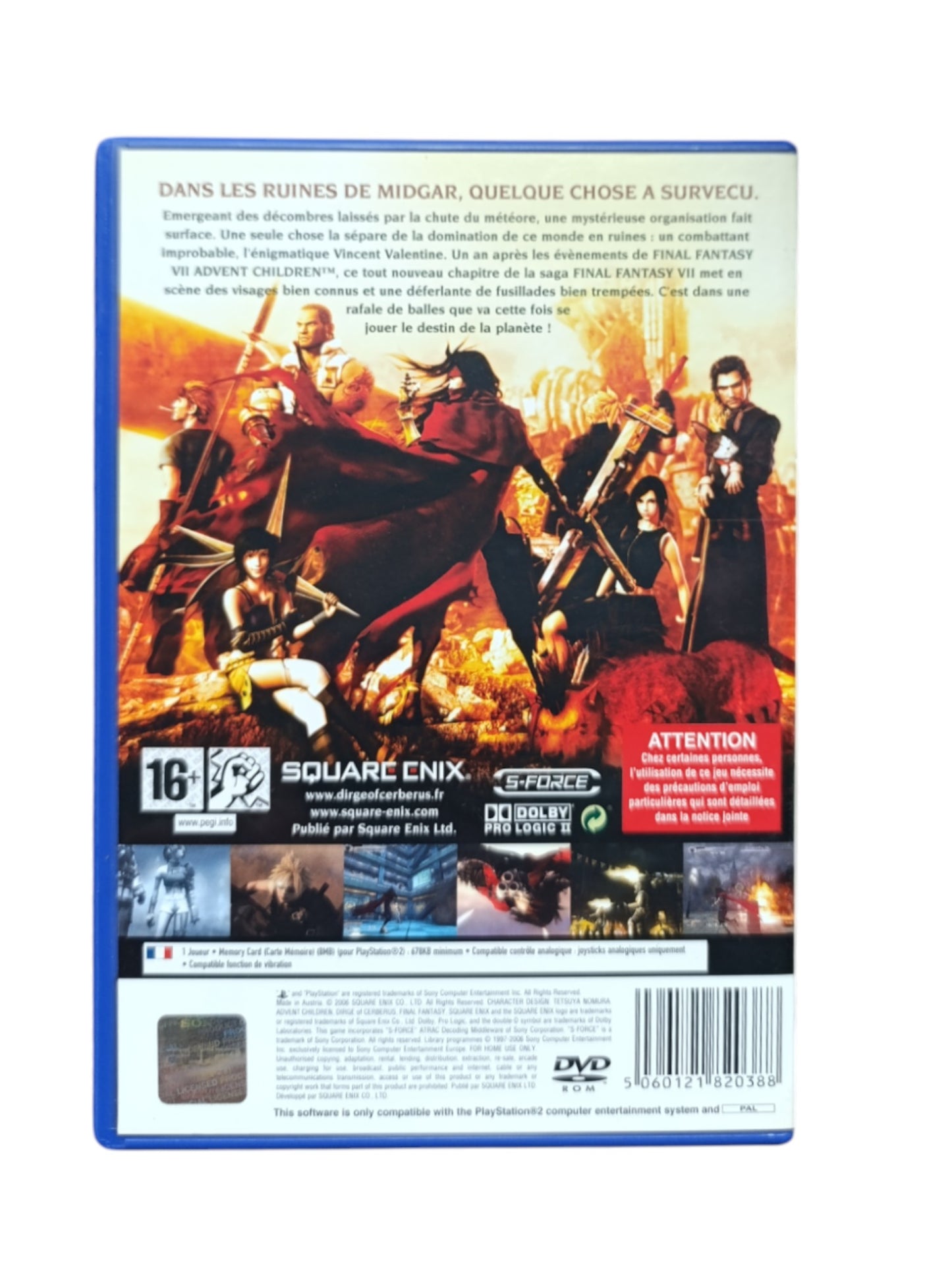 Final Fantasy VII: Dirge of Cerberus – PlayStation 2 (PAL FR Complet)