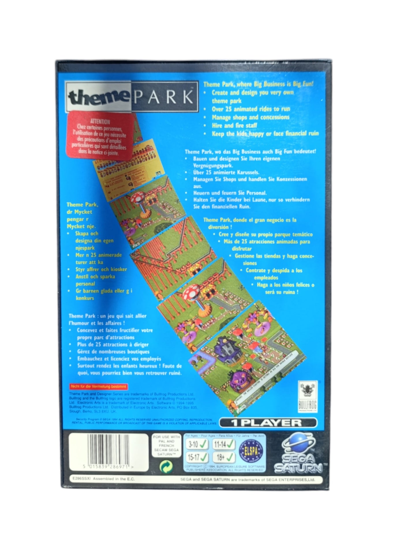 Theme Park Sega Saturn
