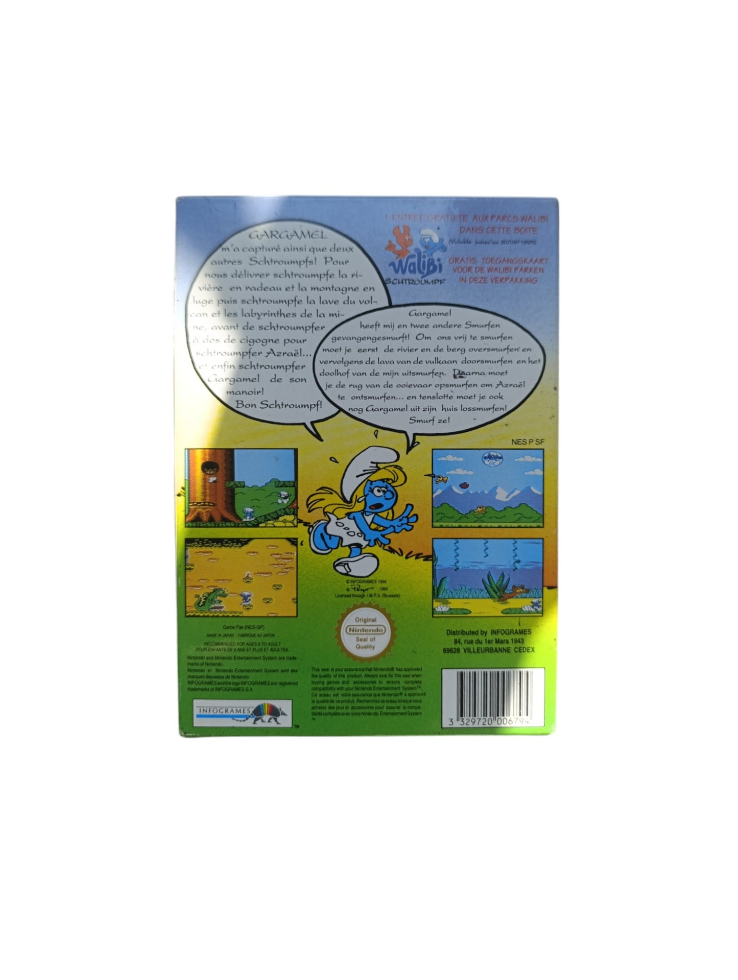 Les Schtroumpfs – Nintendo NES – Version PAL complète