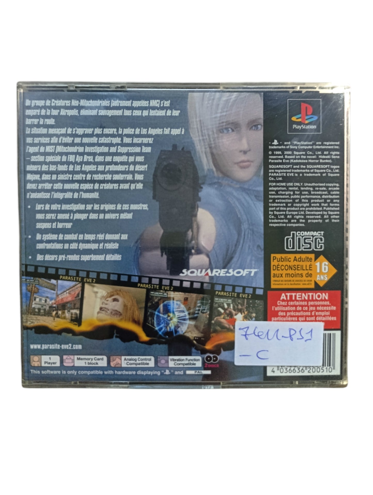 Parasite Eve – PlayStation 1 (PS1)